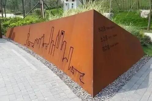 中和镇耐候钢挡土墙
